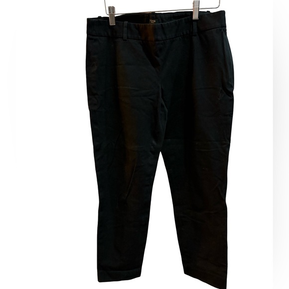 J. Crew City Fit Black Stretch Cropped Straight Leg Pants | Size 8 - Picture 6 of 7